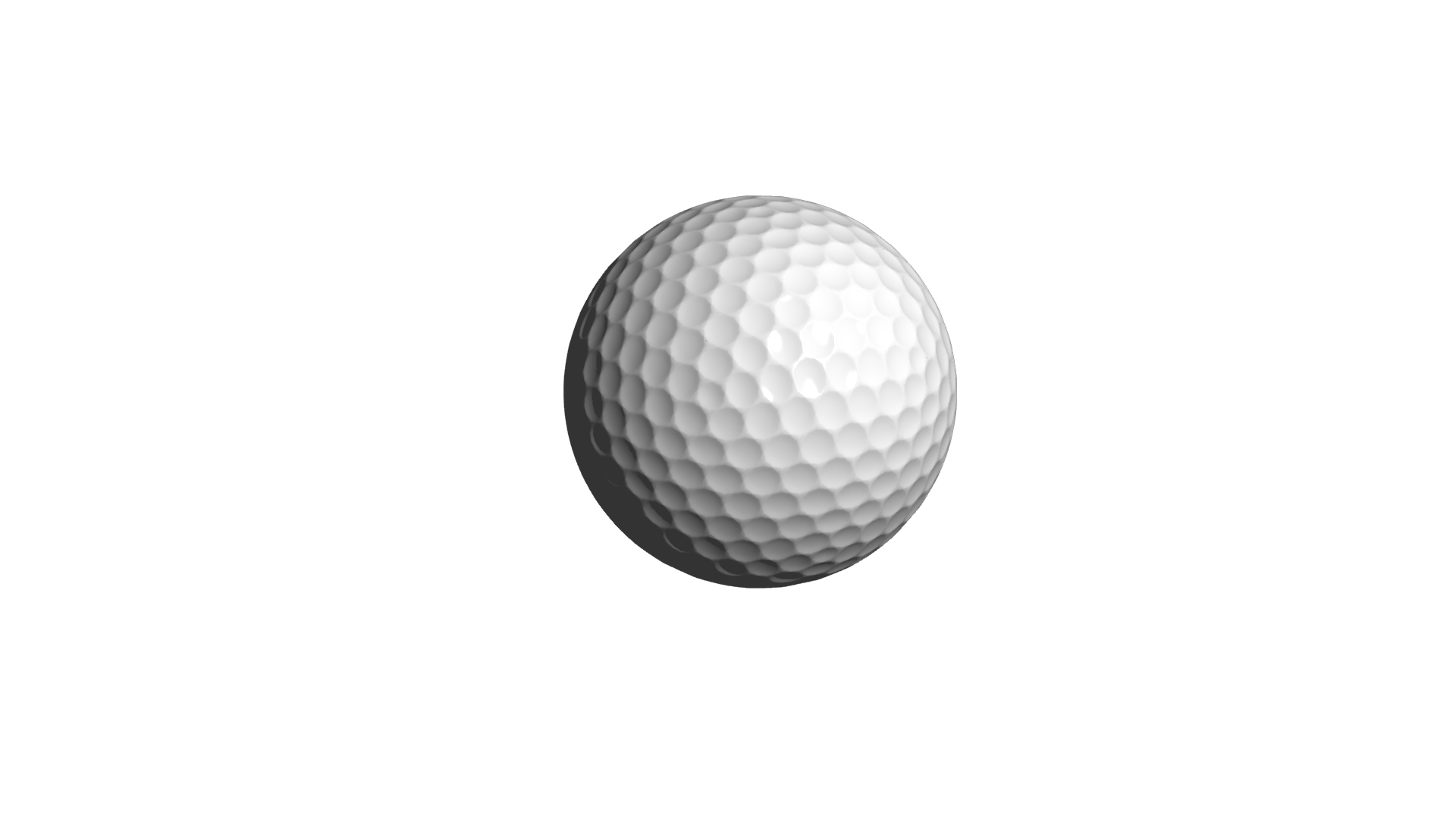 Shade3dモデリング素材フリーダウンロード ゴルフボール ディンプルがしっかりしています
