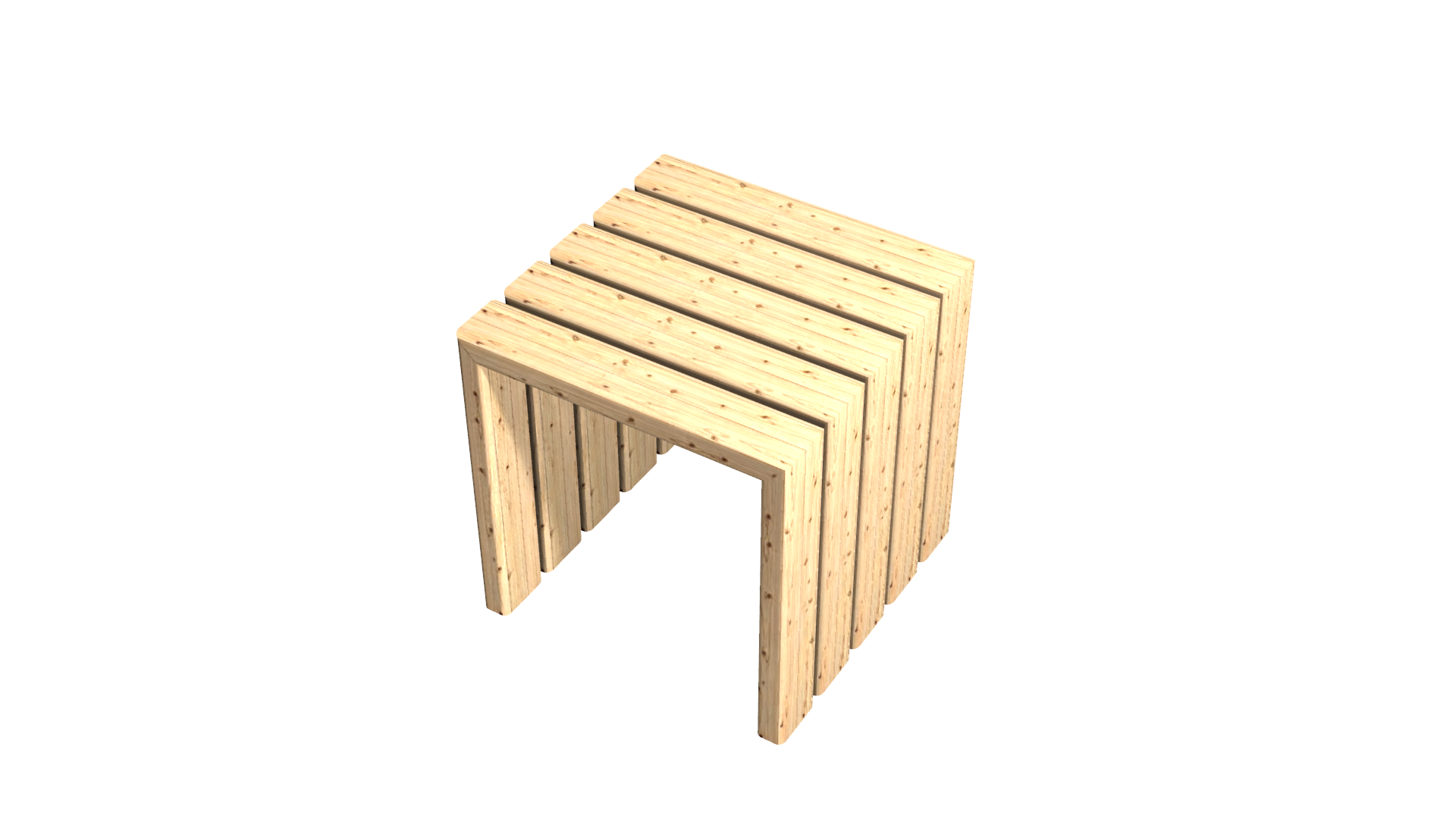 3dモデリング素材フリーダウンロード 木製のboxタイプの椅子 動画 3dcg映像 3dデータ素材を無料フリーダウンロード Malisen Lab